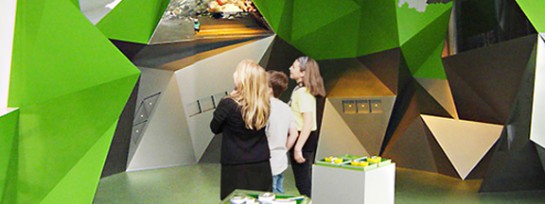 3D - Ausstellungswand für Besucherzentrum